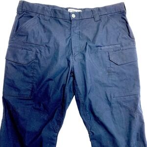 First Tactical Pants Mens 42x30 Black Cargo Heavy Duty Ripstop EMS